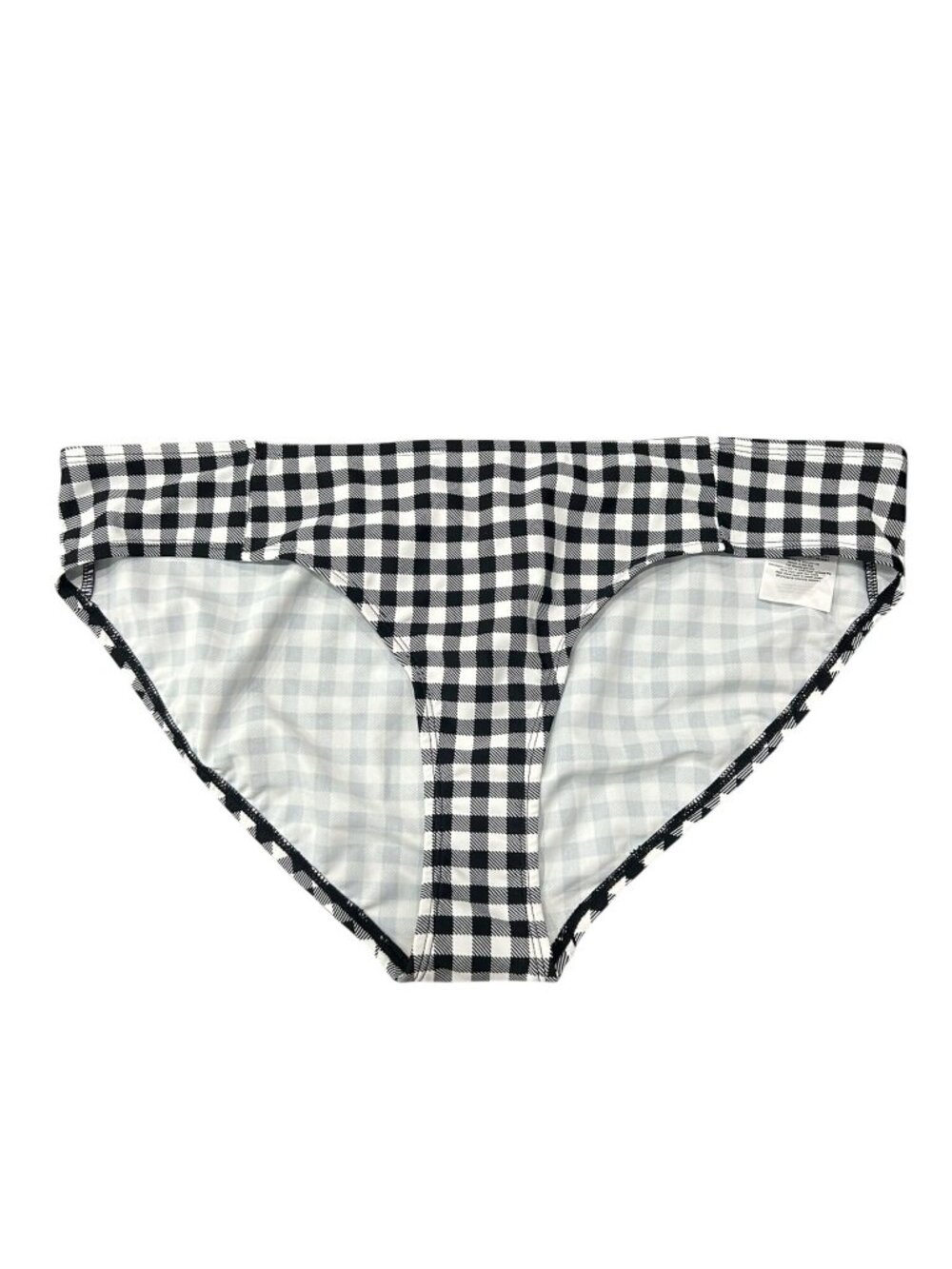 Beach Bump Maternity XL Black White Gingham Bikini Bottoms Cottagecore Retro NEW